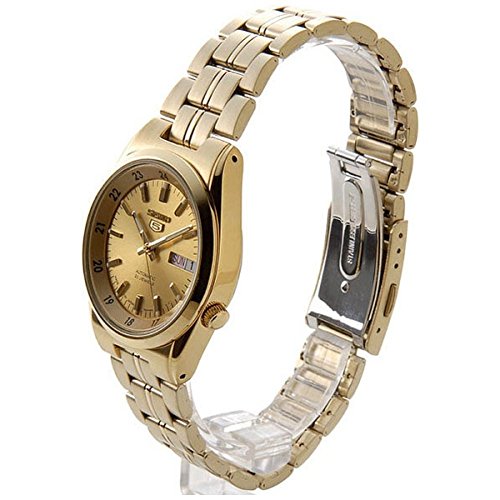 SEIKO ゴールド 自動巻き 腕時計 SNK574J1 Seiko 5 セイコー SEIKO 腕時計 機械式 自動巻き ゴールド文字盤 海外